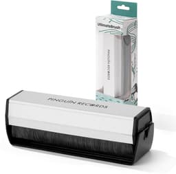 Pinguïn Records VinylCare UltimateBrush – Platenborstel - Grondige platenborstel – Koolstofvezel en fluweel borstel - Antistatische platenborstel – LP borstel – Platenreiniger voor vinyl – Extra diepe reiniging — thumbnail 2