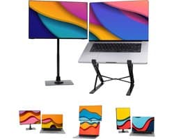 Blerron Flow - Portable Monitor - 2.5K - 16 Inch - Draagbare Monitor - Beeldscherm - Incl. Monitor en Laptop Standaard - 2560x1600 UHD