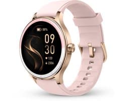 Norva - Smartwatch voor Dames - Geschikt voor elke smartphone - 100+ Sportmodi - Slaapmonitor - Bellen - Muziek - IP68 Waterdicht - Lange batterijduur - Zwart