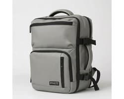 ByMetz® Compacte Handbagage Rugzak – Laptop Rugzak 13,3 Inch – Onder de Stoel Formaat – Waterdicht – Grey