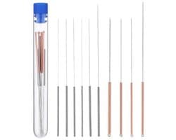 3D-printer reinigingsnaalden set - 10 stuks roestvrij staal spuitmondreiniger 0,16-0,8 mm