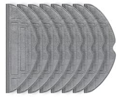 Set Van 8 Reinigingsdoekjes Voor De Roborock S8 Pro Ultra Robotstofzuiger, Accessoires Van Zilverionenmicrovezel.