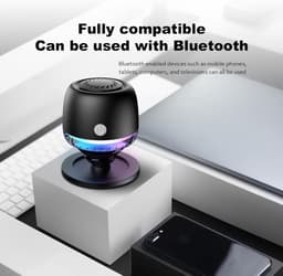 Magnetische Luidspreker - luidspreker bluetooth - Draagbaar - Sterke Magnetische Basis - 360° Geluid voor Badkamer, Gaming en Outdoor — thumbnail 3