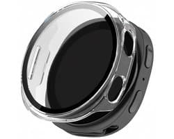 Screenprotector case - geschikt voor Samsung Galaxy Watch 8 - 40mm - full cover hoesje - gehard glas - 40 mm - volledige bescherming - transparant