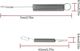 Een set van twee regulateurveren Geschikt voor grasmaaiers, geschikt voor Briggs & Stratton-motoren, in totaal 4 stuks. — thumbnail 3
