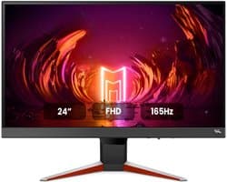 SNJY® Gaming Monitor - Monitor Gaming - Monitor met Ingebouwde Speakers - 24 Inch - HDRi-Technologie - 1080p - 165Hz - 1ms - Zwart