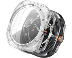 Screen protector - Geschikt voor Samsung Galaxy Watch Ultra (2024/2025) - Full Cover Hard Case / Beschermend Hoesje - Transparant