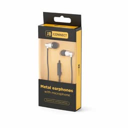 JB Connect - Metalen Oortjes met Microfoon - Zilver - Kabel — thumbnail 6