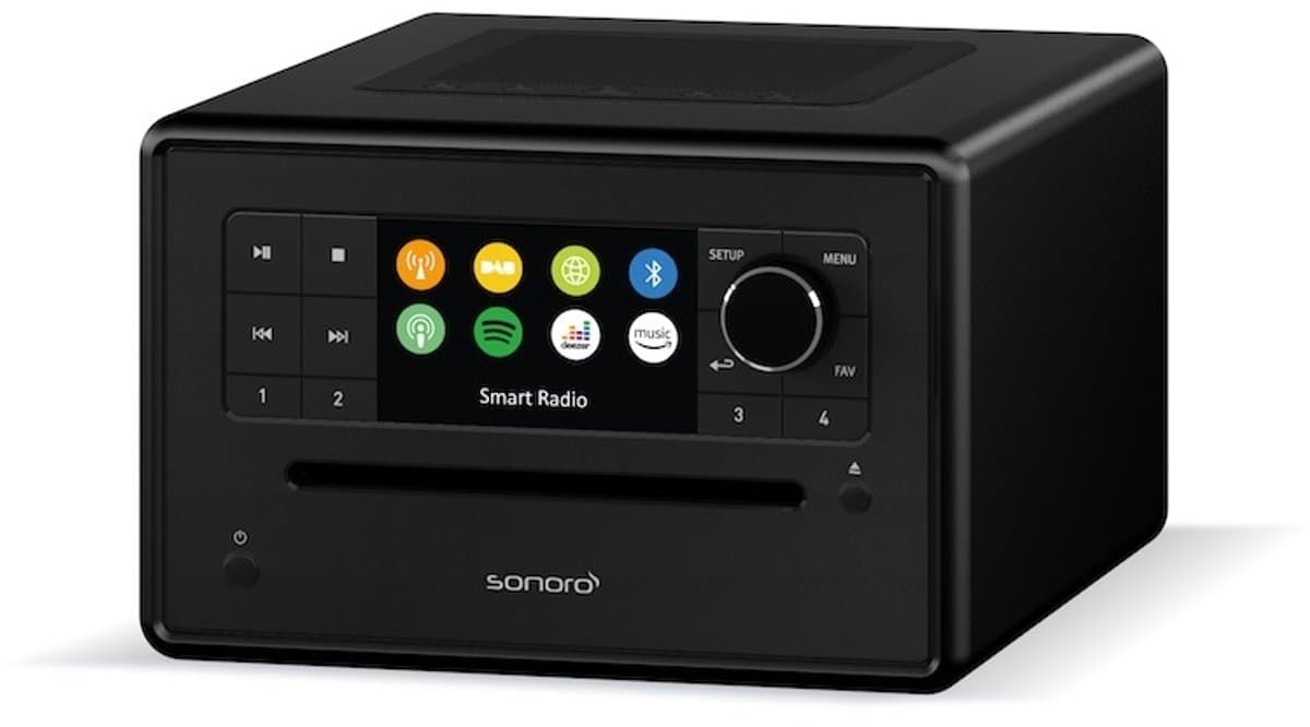 Sonoro Elite 2025 Internet Radio met CD-Speler - Mat Zwart — afbeelding 1