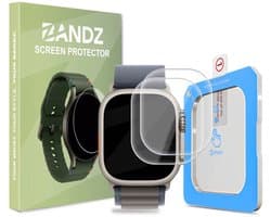 Bandz Gehard Glas Screenprotector (2 Pack) 49mm met One-Click installatietool – geschikt voor Apple Watch Ultra / Ultra 2 / Ultra 3 (49mm) - Helder - Krasbestendig - Bubbelvrij