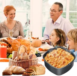 Airfryer pan - Airfryer bakvorm - Antiaanbak Airfryer Cake Barrel - Airfryer Accessoires - Pizza Brood Bakvorm - 8.7 inch Airfryer Cakevorm, Airfryer Cake Pizza Bakvorm voor Cake Bakplaat Mand Airfryer Accessoires (8.7 inch) — thumbnail 4