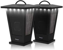 Draagbare Waterdichte Bluetooth Speaker - 2 Stuks - 20W Stereo Geluid - Ingebouwde LED Verlichting