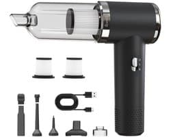 SNJY® Kruimeldief Snoerloos - Handstofzuiger Draadloos - Draadloze Stofzuiger - 120 W - Zwart