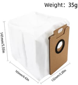 Vervangende Onderdelen - Stofzakken - 10 stuks - Compatibel met Tapo RV20 Max Plus/Tapo RV20 Max/Tapo RV30 Max Plus/Tapo RV30 Max Robotstofzuiger - Accessoire — thumbnail 2