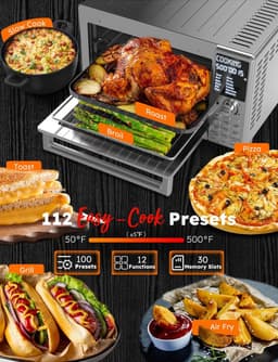 XL Heteluchtoven & Airfryer met Grillfunctie - 142 Programma's & Temperatuursonde — thumbnail 3