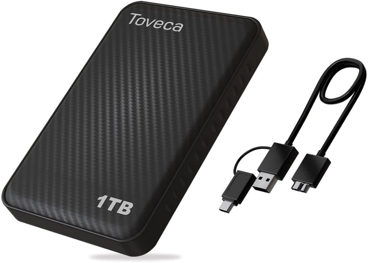 Toveca Externe harde schijf 1 TB - USB 3.0 Harde schijf extern - HDD — afbeelding 1