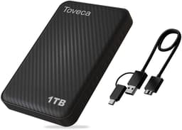 Toveca Externe harde schijf 1 TB - USB 3.0 Harde schijf extern - HDD — thumbnail 1