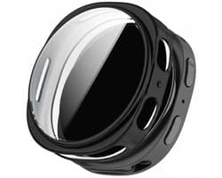 Screenprotector case - geschikt voor Samsung Galaxy Watch 8 - 40mm - flexibel en zacht - TPU full cover hoesje - 40 mm - volledige bescherming - zwart