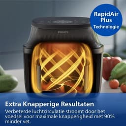 Philips 3000 Series Airfryer NA330/00 – 6,2 L – Rapid Air Plus – Kijkvenster – Touchscreen — thumbnail 13