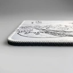 XXL Bureau Muismat - Witte Golven Design - Antislip - Geschikt voor Gaming en Werk - 80x30cm — thumbnail 3