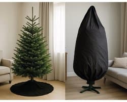 Kerstboomrok met naaldenvanger - Bekend van televisie! - Nooit meer last van dennennaalden na kerst en een mooie kerstrok onder de boom! Gemaakt van stevig duurzaam materiaal, daardoor voor heel veel jaren te gebruiken!