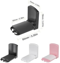 Opvouwbare Hoofdtelefoonhouder - Universele Zelfklevende Stand voor Gaming-Headsets - Desk & Wall Mount (Wit) — thumbnail 5
