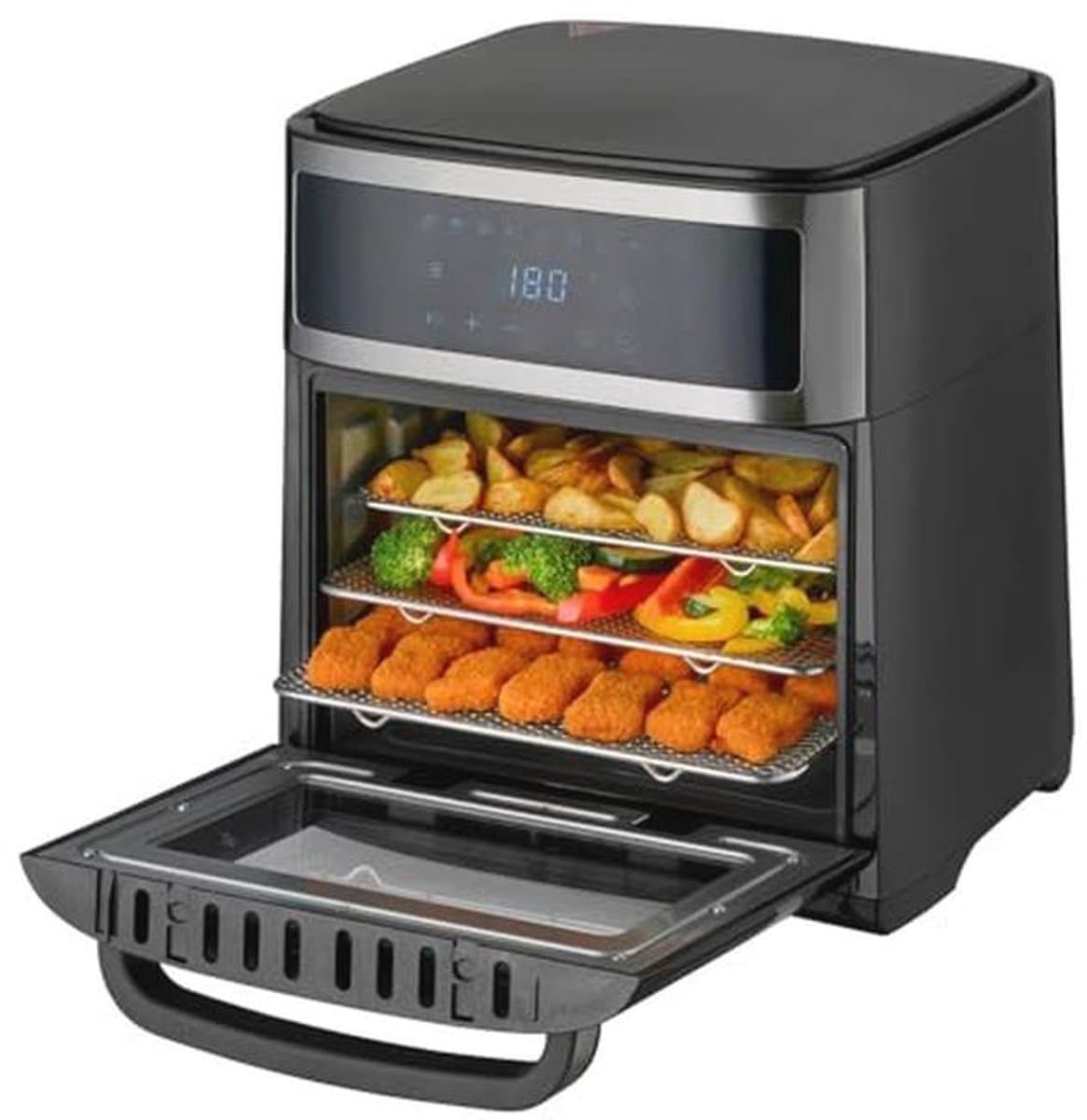 Airfryer Oven 13L met Digitale Besturing en Rotisserie | 8 Programma's | 1700W | Kookruimte met Binnenverlichting — afbeelding 1
