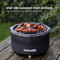 Grillow One – Rookarme Gourmet BBQ – Voor Binnen & Balkon – Draagbaar – Met Ventilator — thumbnail 2