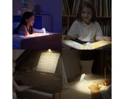 LED-klemleeslampje, één verpakking, oplaadbaar via USB, kinderleeslampje met 3 instelbare helderheidsniveaus, leeslampje Geschikt voor naast het bed voor 's avonds.