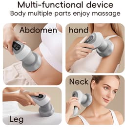 Massagebal - Massage Apparaat met 5 Verwisselbare Koppen - Huidverstevigend - Elektrisch Shiatsu Massage Apparaat voor Nek - Schouder - Rug - Voeten - Hele Lichaam - Perfect Moederdag Cadeau — thumbnail 4
