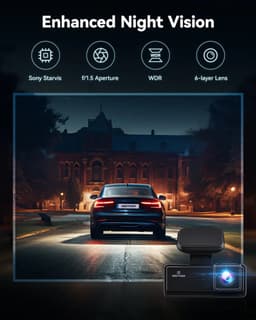 Redtiger F8 dashcam - Front 4K Resolution - 5GHz wifi - GPS - -Night Vision -Parkeermodus - G-sensor - 3,18 inch touchscreen - Dashcam voor in de auto — thumbnail 2