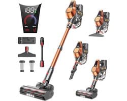 Krachtige Draadloze Stofzuiger 45 kPa - 60 min Gebruik - Eenvoudig en Ergonomisch