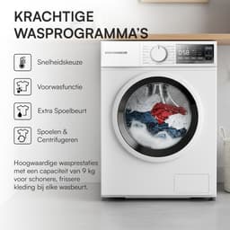 Heinner HWM-M814IVSMNA+++ Slanke Wasmachine 8 kg – 15 Wasprogramma’s – 1400 tpm – Energieklasse A – Kinderslot – LED-Display – Wit – 5 Jaar Garantie — thumbnail 7
