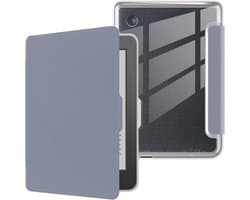 Hoesje voor 6 Inch E-Reader met Automatische Slaap/Waak - Zachte TPU Achterkant, Donkergrijs