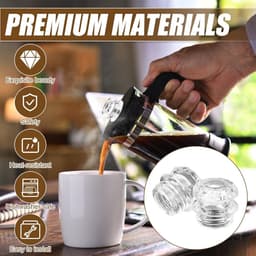 Glazen Bovenkant Percolator - Vervangende Onderdelen met Knop - Koffiepot Accessoires — thumbnail 5