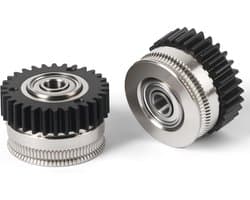 Gehard Stalen Extruder Tandwielset voor 3D Printer, Hoge Precisie Filament Toevoer