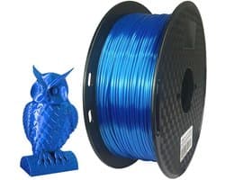 Zijde Saffier Blauw 3D Filament 1.75 mm 1KG - Glanzend Metallic 3D Print Materiaal