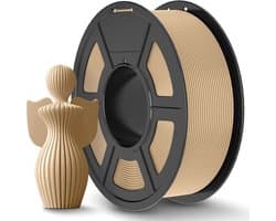 PLA+ Filament 1.75mm voor 3D-printen - Houtkleur - 1,1KG Spoel