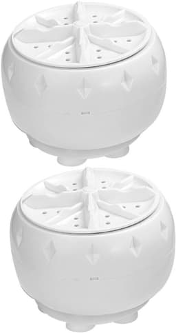 2 stuks draagbare mini USB-turbowasmachine, slimme compacte wasmachine voor camper, appartement, reizen en huis, zachte was voor ondergoed — thumbnail 1