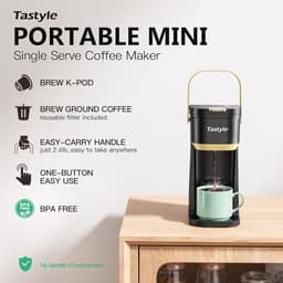 Compact Koffiezetapparaat voor Reis en Camping - Mini Koffiemaker met Draagbare Handgreep, 150-300 ml, Ideaal voor Kantoor en Thuis — thumbnail 4