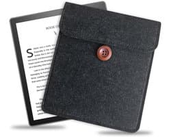 7" E-Reader Sleeve van Okami Products, Vilt Ereader Pouch voor alle 7" E-Readers, Beschermende E-Book Tas/Case (Grijs)
