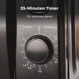 Magnetron met 5 Kracht Niveaus, 20 Liter Capaciteit en 35 Minuten Timer - 700 Watts, Zwart — thumbnail 5