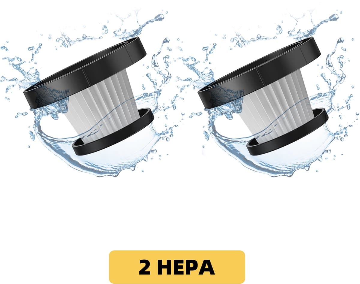 Authmic Steelstofzuiger HEPA Filter Accessoires – Set van 2 – Alleen Geschikt voor Authmic Modellen A15/A17 — afbeelding 1