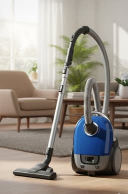 AirMax Pro XD3110 Compacte Stofzuiger met Zak – 900W – 99,9% Stofopname – Allergy Filter (ECARF) – TriActive Mondstuk – Ultra Compact & Stil – Blauw — thumbnail 1