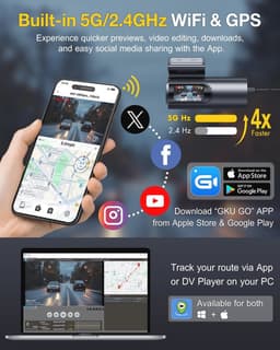4K Dashcam met 5G WiFi en GPS — thumbnail 5