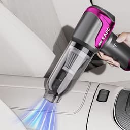 EAFC - Draadloze Mini Stofzuiger – Krachtige Handstofzuiger met USB Oplader en Opzetstukken – Voor Auto, Toetsenbord & Huishoudelijk Gebruik — thumbnail 5