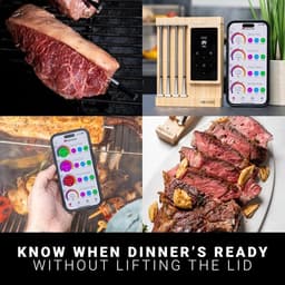 Slimme Wifi Kernthermometer XL met 4 Sensoren - Draadloos voor BBQ, Oven, Grill en Airfryer — thumbnail 7