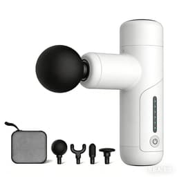 Kleine Massagepistool (Telefoongrootte) - 6mm Diepe Massage | 6 Versnellingen | 4 Massagekoppen | Type-C Opladen—Wit — thumbnail 1