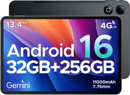 DOOGEE TAB G6 MAX - Android 16-tablet - 4G LTE - 13,4-inch FHD+ 90Hz IPS - 11000mAh/18W - 32GB ROM + 256GB RAM/2TB TF - Octa-core gamingtablet - 5G Wi-Fi - Widevine L1 - Face ID - OTG - Dubbele luidsprekers — thumbnail 1