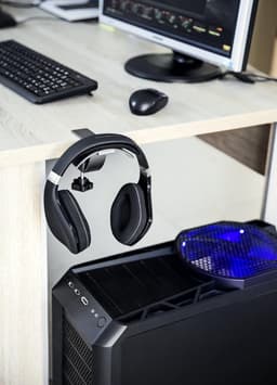 Hoofdtelefoon Standaard Tafelhouder - Geanodiseerd Aluminium - Zilver — thumbnail 2
